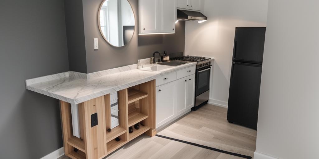 Unit 2R — kitchen modern view